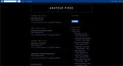 Desktop Screenshot of amateurpings.blogspot.com