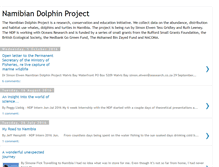 Tablet Screenshot of namibiandolphinproject.blogspot.com