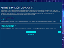 Tablet Screenshot of administraciondeldeporte.blogspot.com