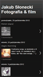 Mobile Screenshot of jakubslonecki.blogspot.com