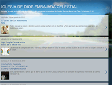 Tablet Screenshot of embajadordelcielo.blogspot.com