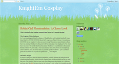 Desktop Screenshot of knightemcosplay.blogspot.com