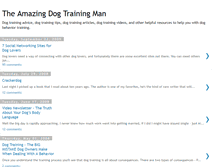 Tablet Screenshot of amazingdogtrainingman.blogspot.com