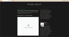 Desktop Screenshot of escapeartistuk.blogspot.com