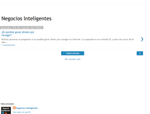 Tablet Screenshot of negociosinteligentes123.blogspot.com