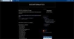 Desktop Screenshot of bioinformaticss.blogspot.com