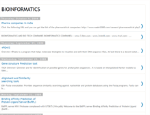 Tablet Screenshot of bioinformaticss.blogspot.com