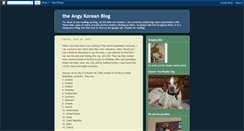 Desktop Screenshot of angrykorean21.blogspot.com
