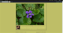 Desktop Screenshot of myshadygrove.blogspot.com