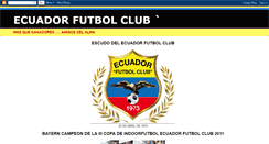 Desktop Screenshot of copaecuadorfutbolclub.blogspot.com