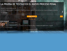 Tablet Screenshot of lapruebadetestigosenelprocesopenal.blogspot.com