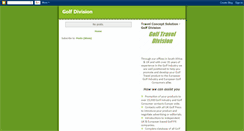Desktop Screenshot of golfdivision.blogspot.com