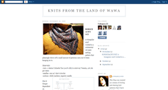 Desktop Screenshot of knitsfromlandofwawa.blogspot.com