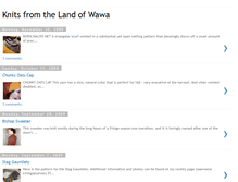 Tablet Screenshot of knitsfromlandofwawa.blogspot.com