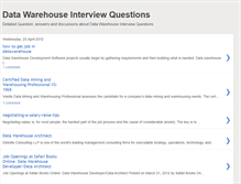 Tablet Screenshot of datawarehouseinterviewquestions2012.blogspot.com