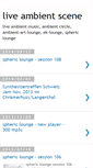 Mobile Screenshot of liveambient.blogspot.com