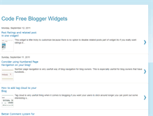 Tablet Screenshot of codefreebloggerwidgets.blogspot.com