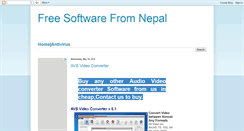 Desktop Screenshot of freesoftnepal.blogspot.com