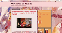 Desktop Screenshot of oscantosdomundo.blogspot.com