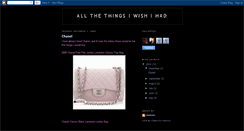 Desktop Screenshot of allthethingsiwishihad.blogspot.com