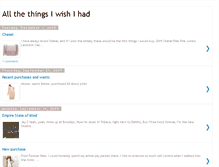 Tablet Screenshot of allthethingsiwishihad.blogspot.com