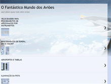 Tablet Screenshot of ofantasticomundodosavioes.blogspot.com