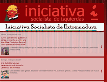 Tablet Screenshot of iniciativasocialistadeextremadura.blogspot.com