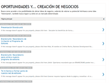 Tablet Screenshot of creaciondenegocios.blogspot.com