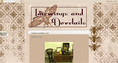 Desktop Screenshot of lacewingsanddovetails.blogspot.com