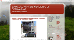 Desktop Screenshot of jornaldoagrestemeridional.blogspot.com