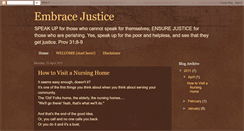 Desktop Screenshot of embracejustice.blogspot.com