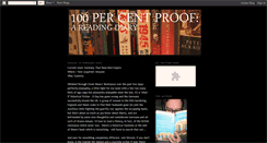 Desktop Screenshot of 100percentproof.blogspot.com