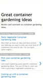 Mobile Screenshot of greatcontainergardeningideas.blogspot.com