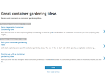 Tablet Screenshot of greatcontainergardeningideas.blogspot.com