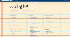 Desktop Screenshot of ccbloglist.blogspot.com