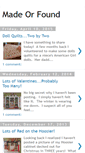 Mobile Screenshot of madeorfound.blogspot.com