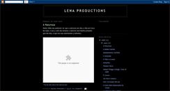 Desktop Screenshot of lenaproductions.blogspot.com