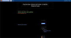 Desktop Screenshot of fashion-education-cyber-pakistan.blogspot.com