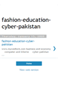 Mobile Screenshot of fashion-education-cyber-pakistan.blogspot.com