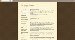 Desktop Screenshot of krumchurch.blogspot.com