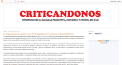Desktop Screenshot of criticandonos.blogspot.com