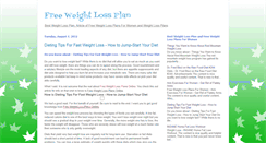 Desktop Screenshot of free-weightlossplan.blogspot.com