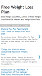Mobile Screenshot of free-weightlossplan.blogspot.com