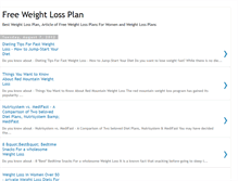 Tablet Screenshot of free-weightlossplan.blogspot.com