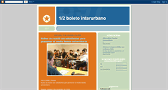 Desktop Screenshot of medioboletointerurbano.blogspot.com