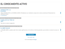 Tablet Screenshot of elconocimientoactivo.blogspot.com