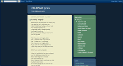 Desktop Screenshot of coldplaylyrics.blogspot.com