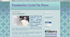 Desktop Screenshot of fundacioncyrieldepauw.blogspot.com