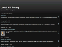 Tablet Screenshot of lowellhillpottery.blogspot.com