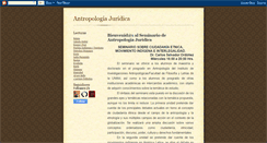 Desktop Screenshot of antropologiadelderecho.blogspot.com